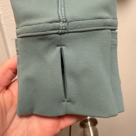 Lululemon Cropped Define Zip-Up Workout Yoga Jacket Nulu Medium Forest Green 8 - Picture 6 of 10